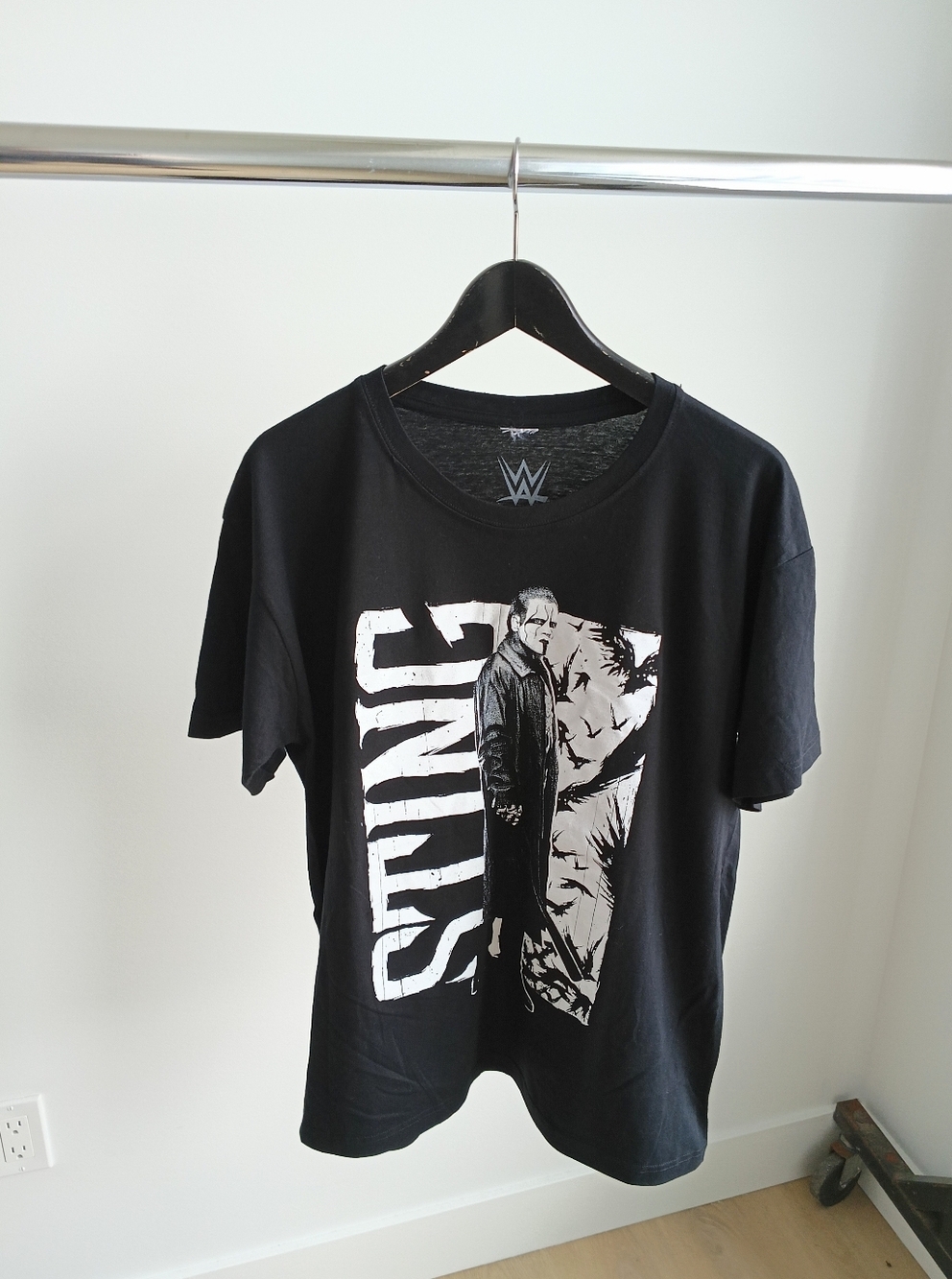 WWE Sting The Icon Wrestling Graphic Tee Black Size L 2016